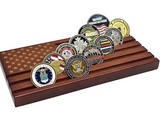 PPF CHALLENGE COINS (SET OF 9) WITH WOODEN DISPLAY COIN HOLDER