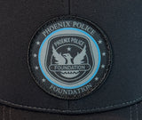 HAT - PHOENIX POLICE FOUNDATION CAP (Black Front/Grey Back) **NEW**