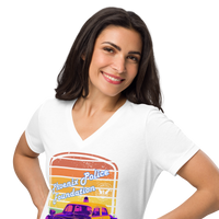 Women’s Retro Relaxed V-neck T-shirt
