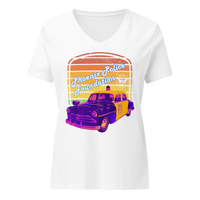 Women’s Retro Relaxed V-neck T-shirt