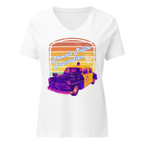 Women’s Retro Relaxed V-neck T-shirt
